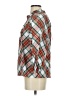 J.Crew 100% Cotton Argyle Red 3/4 Sleeve Blouse Size XS - photo 5