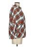 J.Crew 100% Cotton Argyle Red 3/4 Sleeve Blouse Size XS - photo 4