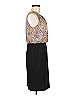 Liz Claiborne 100% Polyester Paisley Black Cocktail Dress Size 8 (petite) - photo 4