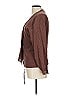 Assorted Brands 100% Silk Brown Long Sleeve Silk Top Size 10 - photo 5