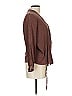 Assorted Brands 100% Silk Brown Long Sleeve Silk Top Size 10 - photo 4