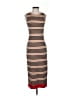 Unbranded Stripes Brown Casual Dress Size S - photo 1