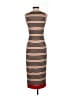 Unbranded Stripes Brown Casual Dress Size S - photo 2