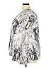 St. Tropez West 100% Rayon Silver Short Sleeve Blouse Size 3X - photo 5