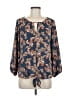 Beacon 100% Polyester Blue 3/4 Sleeve Blouse Size M - photo 1
