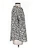 Cato 100% Polyester Animal Print Silver Short Sleeve Blouse Size S - photo 4
