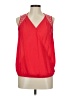 Bellatrix 100% Polyester Red Sleeveless Blouse Size M - photo 1