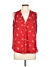 Vince Camuto 100% Polyester Red Sleeveless Blouse Size L - photo 1