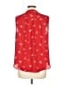 Vince Camuto 100% Polyester Red Sleeveless Blouse Size L - photo 2