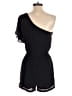 DR2 100% Polyester Solid Black Romper Size XS - photo 2