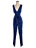 Catherine Malandrino 100% Polyester Solid Blue Jumpsuit Size 0 - photo 1