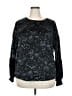 Simply Vera Vera Wang Paisley Black Pullover Sweater Size XXL - photo 1
