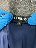 Express 100% Polyester Paisley Blue Casual Dress Size XS - photo 7