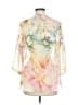 Chico's 100% Polyester Ivory 3/4 Sleeve Blouse Size Med (1) - photo 2