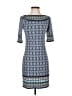 Max Studio Print Blue Casual Dress Size XS - photo 1