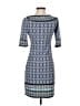 Max Studio Print Blue Casual Dress Size XS - photo 2