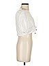 Pinko White Short Sleeve Blouse Size 4 - photo 4