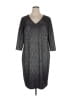 Lane Bryant 100% Polyester Metallic Silver Casual Dress Size 14 - 16 Plus - photo 1