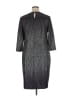 Lane Bryant 100% Polyester Metallic Silver Casual Dress Size 14 - 16 Plus - photo 2