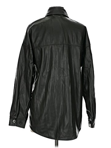 BADGLEY MISCHKA STUDIO Faux Leather Top (view 2)