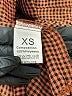 Unbranded 100% Polyester Houndstooth Brown Long Sleeve Blouse Size XS - photo 7