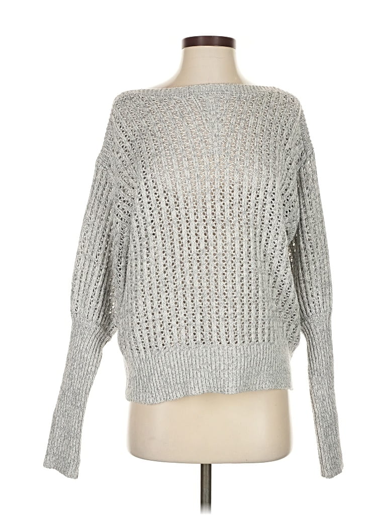 Pre-owned John & Jenn Pullover Sweater In Silver