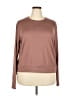Lukka Lux Brown Long Sleeve Top Size XXL - photo 1
