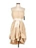 Robert Rodriguez 100% Polyester Tan Cocktail Dress Size 10 - photo 1