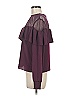 Express 100% Polyester Burgundy Long Sleeve Blouse Size M - photo 5