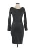 Bar III Metallic Gray Cocktail Dress Size M - photo 1