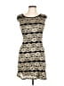 Connected Apparel Chevron-herringbone Gold Cocktail Dress Size 12 (petite) - photo 1