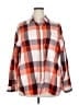 Pesaro 100% Cotton Plaid Orange Long Sleeve Button-Down Shirt Size XXL - photo 1