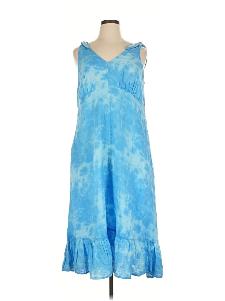 Pre-owned Time And Tru Casual Dress In Blue