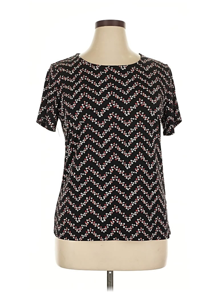 Pre-owned Jm Collection Short Sleeve T-shirt In Black