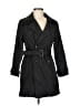 Hawke & Co. 100% Polyester Black Trenchcoat Size 8 - photo 1