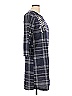 Reference Point Plaid Gray Casual Dress Size L - photo 4