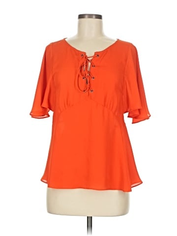 HD in Paris Short Sleeve Blouse (view 1)