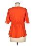 HD in Paris Solid Orange Short Sleeve Blouse Size 6 - photo 2