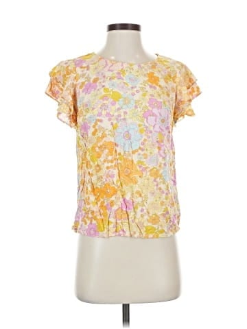Cynthia Rowley Short Sleeve Blouse (view 1)