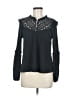 Eyeshadow Black Long Sleeve Blouse Size M - photo 1
