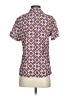 Assorted Brands 100% Viscose Print Brown Purple Short Sleeve Blouse Size S - photo 2