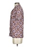 Assorted Brands 100% Viscose Print Brown Purple Short Sleeve Blouse Size S - photo 5