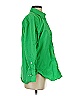MNG 100% Cotton Green Long Sleeve Button-Down Shirt Size 2 - photo 4