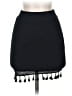 Shein Solid Black Casual Skirt Size 2 - photo 1