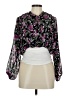Japna 100% Polyester Purple Long Sleeve Blouse Size M - photo 1