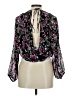 Japna 100% Polyester Purple Long Sleeve Blouse Size M - photo 2