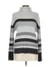 Studio Works Stripes Gray Turtleneck Sweater Size L - photo 1