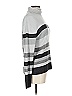 Studio Works Stripes Gray Turtleneck Sweater Size L - photo 4