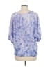 Assorted Brands Blue 3/4 Sleeve Blouse Size M - photo 2