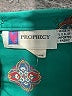 Prophecy 100% Polyester Paisley Teal Long Sleeve Blouse Size 6 - photo 7